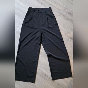 J.ING Wide Leg Black Trousers